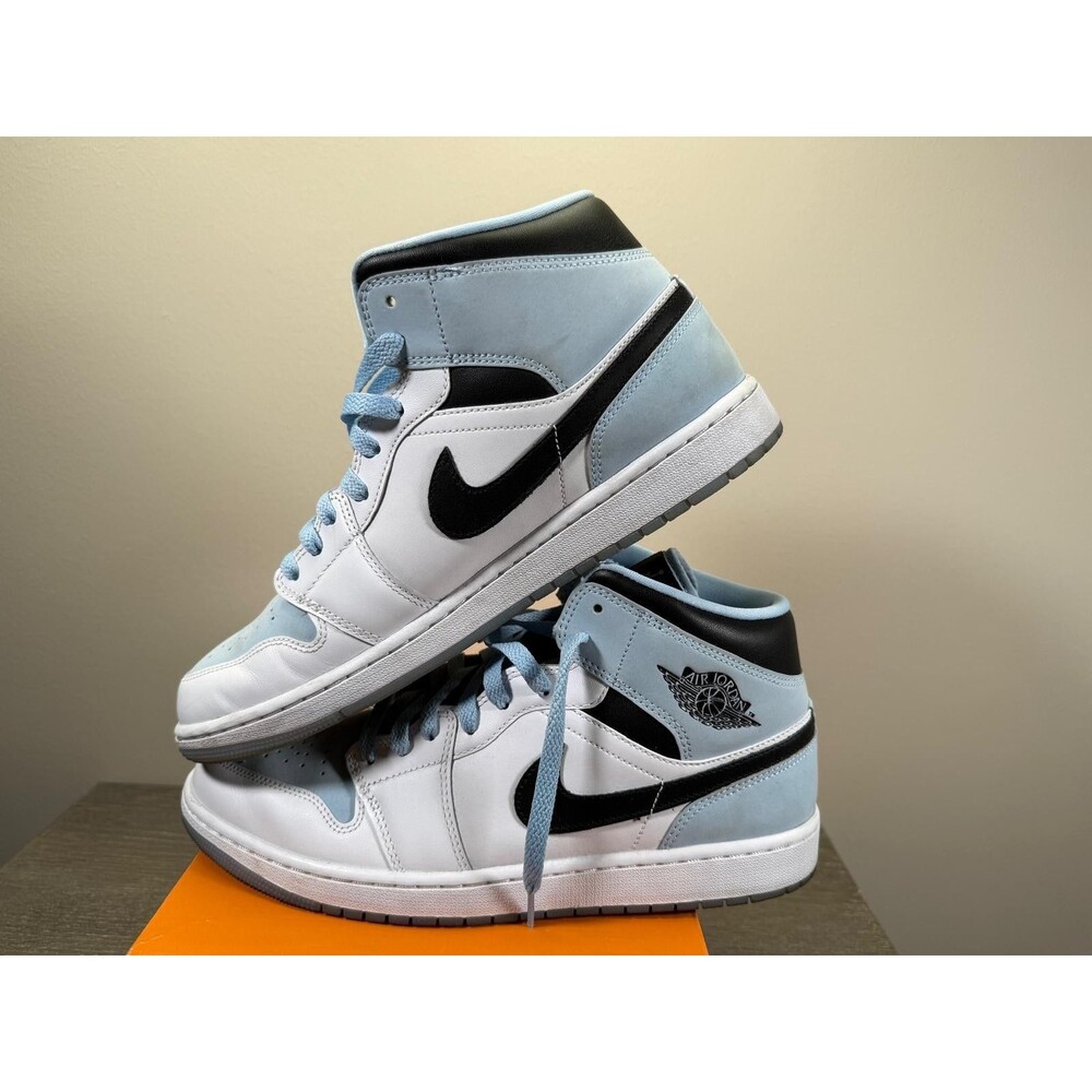 Nike Air Jordan 1 Mid SE 'White Ice Blue' DV1308-104 size 11.5